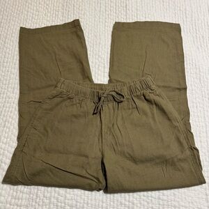 aritzia sontag linen pant